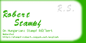 robert stampf business card